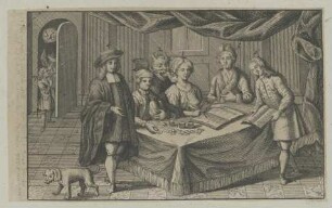 Gruppenbildnis mit Bildnissen der Antoinette Bourginon und des Pierre Poiret