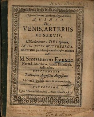 De Venis, Arteriis Et Nervis