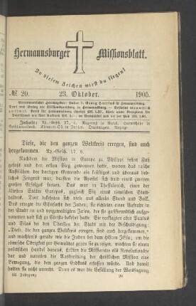 N° 20. 23. Oktober. 1905
