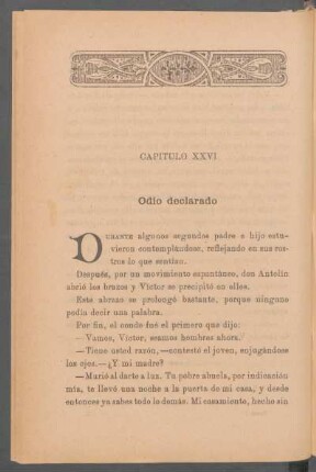 Capítulo XXVI - Odio declarado