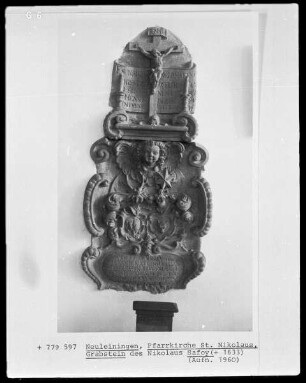 Grabstein des Nikolaus Safoy