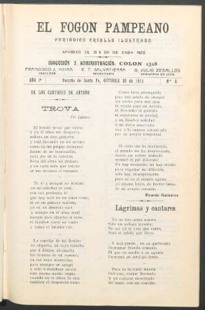 Trova : De los cantores de antaño