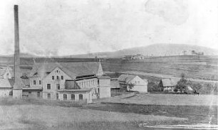 Leutersdorf-Spitzkunnersdorf. Ortsansicht mit Holländermühle, Repro