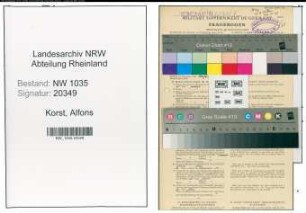 Entnazifizierung Alfons Korst , geb. 07.07.1903 (Markenmeister)