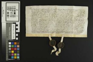 Hochheim: Litera concord. int. capit. et Hanne Frentel zu Hochheim über ein verbranntes Haus
