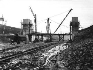 Hochwassersperrtor Gerlachshausen-Volkach/Main im Bau