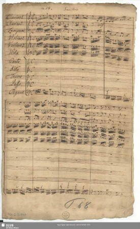 Sanctus - Mus.2-D-510 - Mus.2-D-510a : Coro, orch, bc