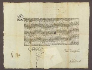 Mandat von Kaiser Karl V. zur Türkenhilfe