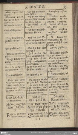 Dialogus Undecimus. Multorum generum obsonatio