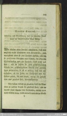 Viertes Kapitel. Ackerbau und Bevölkerung sind die sichersten Merkmale der Glückseligkeit eines Volks