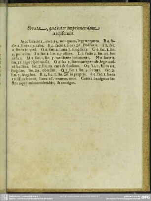 Errata, quae inter imprimendum irrepserunt