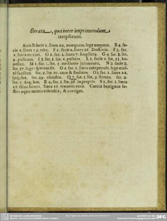 Errata, quae inter imprimendum irrepserunt