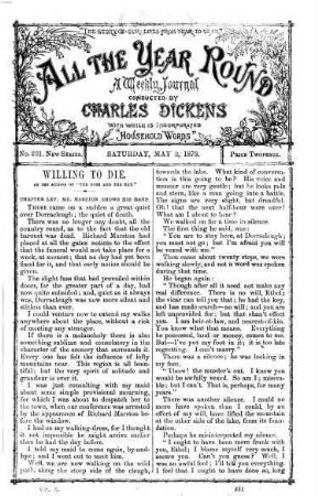 All the year round : a weekly journal. 10. 1873 = Mai - Okt.