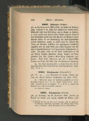 2363. Lührsen (Gustav).