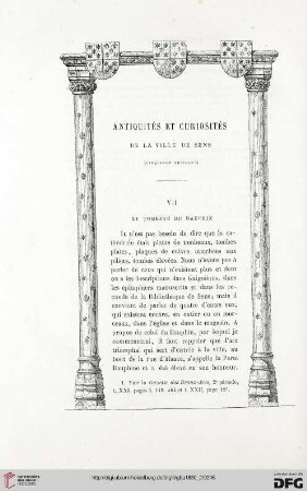 2. Pér. 22.1880: Antiquités et curiosités de la ville de Sens, [2]