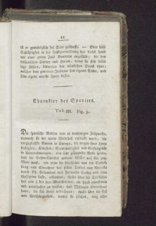 Charakter des Spaniers. Tab. III. Fig. 5.