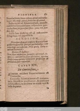 Caput XIV. De Conversione.