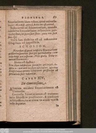 Caput XIV. De Conversione.