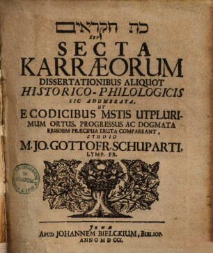 Secta Karraeorum