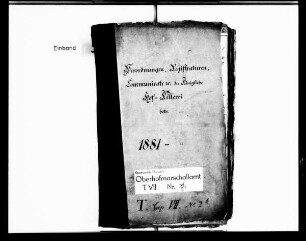 Verordnungen, Registraturen, Kommunikate wegen der Hofkellerei, Band b
