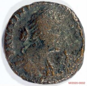 Römische Münze, Nominal As, Prägeherr Marc Aurel für Faustina II., Prägeort Rom, Original