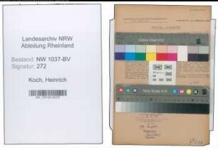 Entnazifizierung Heinrich Koch , geb. 28.06.1905 (Abt.Leiter)