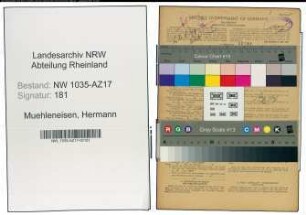 Entnazifizierung Hermann Muehleneisen , geb. 03.05.1905 (Steiger)