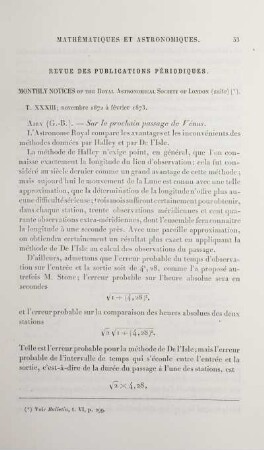 Revue des publications périodiques.
