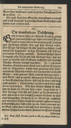 XC. Die wunderbare Bekehrung.