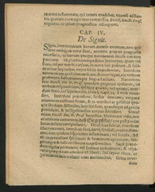 Cap. IV. De Signis.