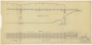 Übersichtszeichnung Hochbrücke Überbau II mit Landbrücke