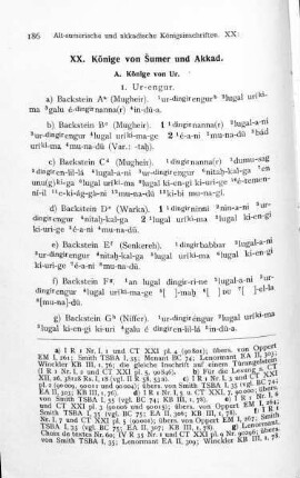 186/187-220/221, XX. Könige von Šumer und Akkad