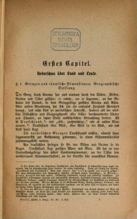 Handbuch der Geographie, 3. Deutschland, physische Geographie