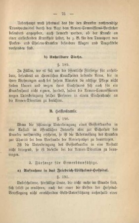 b) Unheilbare Sieche