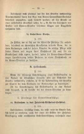 b) Unheilbare Sieche
