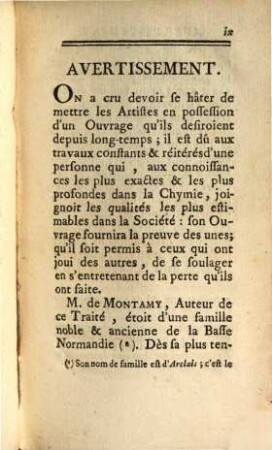 Traité Des Couleurs Pour La Peinture En Émail Et Sur La Porcelaine : Précédé de l'Art de Peindre sur l'Email, Et suvi de plusieurs Mémoires sur différents sujets intéressants, tels que le travail de la Porcelaine, l'Art du Stuccateur, la maniere d'exécuter les Camées & les autres Pierres figurées, le moyen de perfectionner la composition du verre blanc & le travail des Glaces, &c.