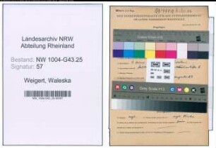 Entnazifizierung Waleska Weigert , geb. 09.06.1911 ()