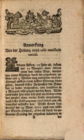 Joachim Friederich Henckels, Medicinæ & Chirurgiæ Doctoris & Practici Berol. Operator. Principis Hæreditar. Prussiæ à Confiliís Medicis & Acad. Chirurg. Parisiensis Membr. Neue medicinische und chirurgische Anmerckungen : mit Kupfern. 2