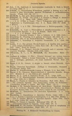 Katalog ... : J. Ricker'sche Buchhandlung in Gießen. [Sp. auch m. versch. Tit.] [Umschlagt.], 23