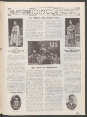 Los grandes intérpretes cines las grandes películas