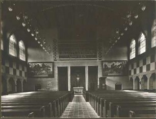 Fischer, Theodor; Ulm; Garnisonkirche (Pauluskirche) - Innenansicht