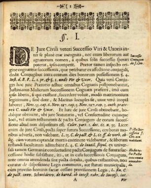 Diss. iur. inaug. de portione coniugum statutaria, inprimis iuris Franconici