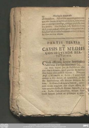 Partis Tertia De Causis Et Mediis Consequendae Beatitudinis.