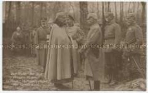 Wilhelm II. und Prinz Heinrich im Hauptquartier von Kronprinz Wilhelm