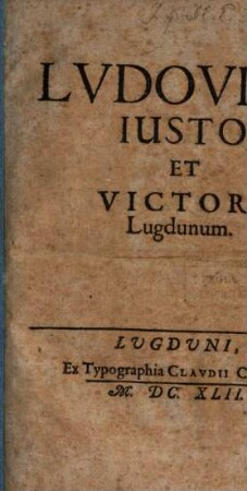 Lvdovico Iusto et Victori Lugdunum