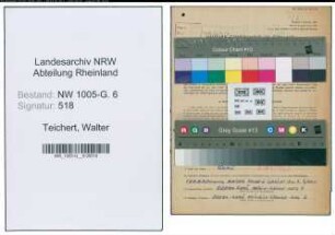 Entnazifizierung Walter Teichert , geb. 29.10.1910 (Arbeiter)