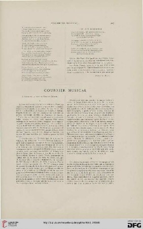 Courrier musical