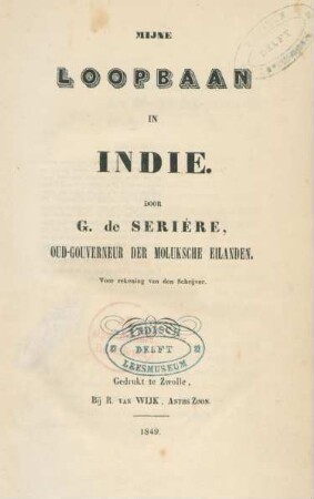 Mijne loopbaan in Indie