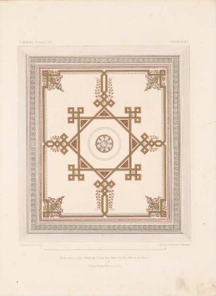Deckendekoration im Hause des Herrn Revoltella, Triest: Ansicht (aus: Architektonisches Skizzenbuch, H. 53/5, 1861)