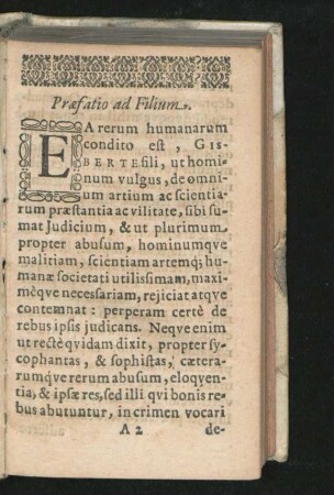 Praefatio ad Filium.